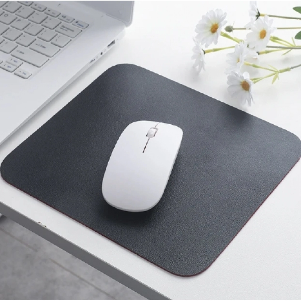 Waterproof PU Leather Mouse Pad Gaming Mouse Pad Simple Solid Color Antislip Computer Desk Accessories School Office Accessories